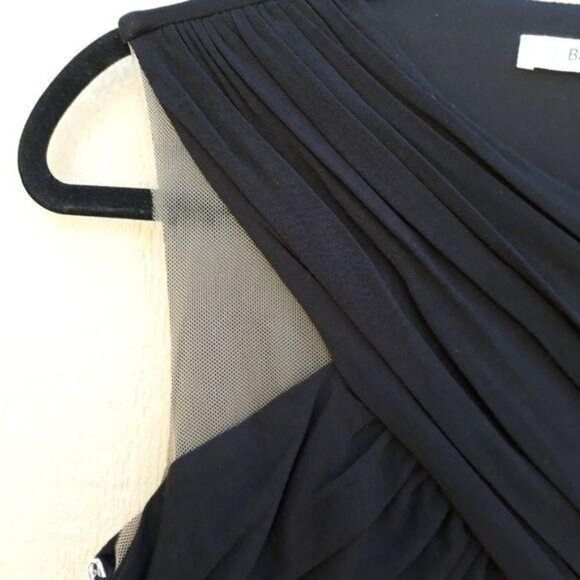 Bailey 44 Thrill Ride Dress Bodycon Halter Mesh Gathered Ruched Crisscross Sz S - Picture 8 of 15